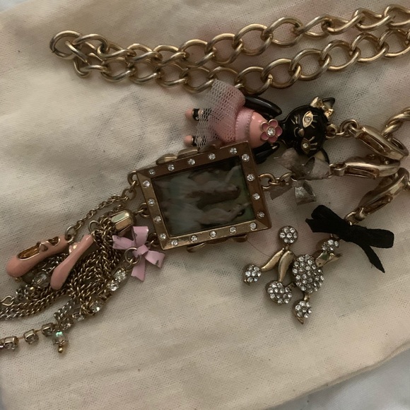 NEW! Betsey Ballet kitty cat chain necklace - Picture 4 of 8